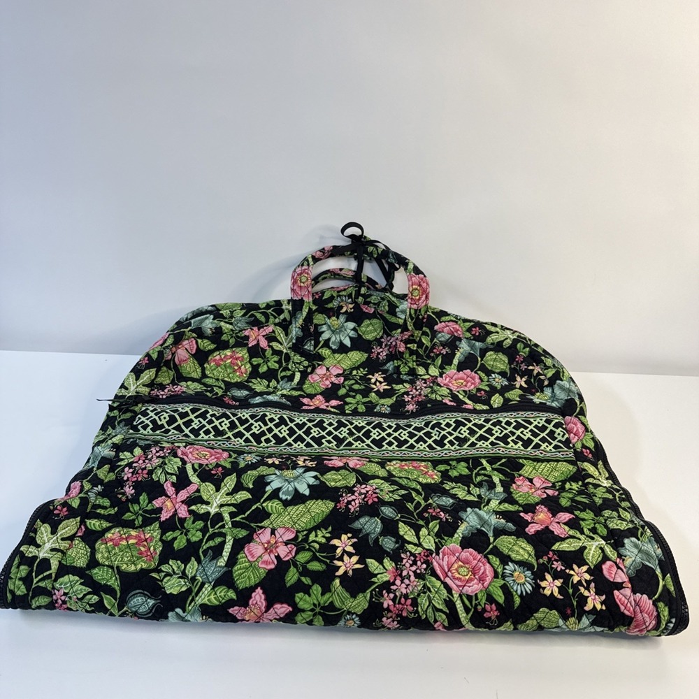 Vera Bradley Hanging Clothes Travel Quilted Retired Botanica Hanging Garment Bag